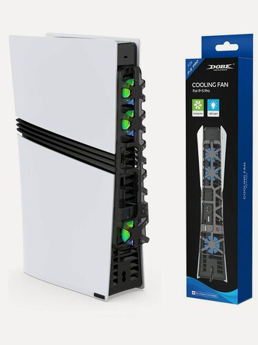 Изображение товара Система охлаждения c RGB подсветкой для PS5 Pro - док вентилятор (Dobe TP5-35153S) Black