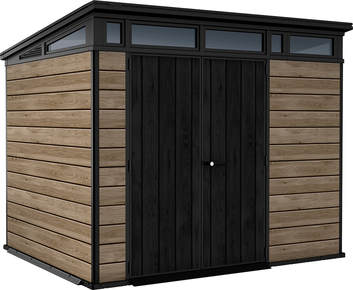 Хозяйственный блок Keter Pent 9*7 Shed HOR ASHWOOD (светло-коричневый) (17212899)