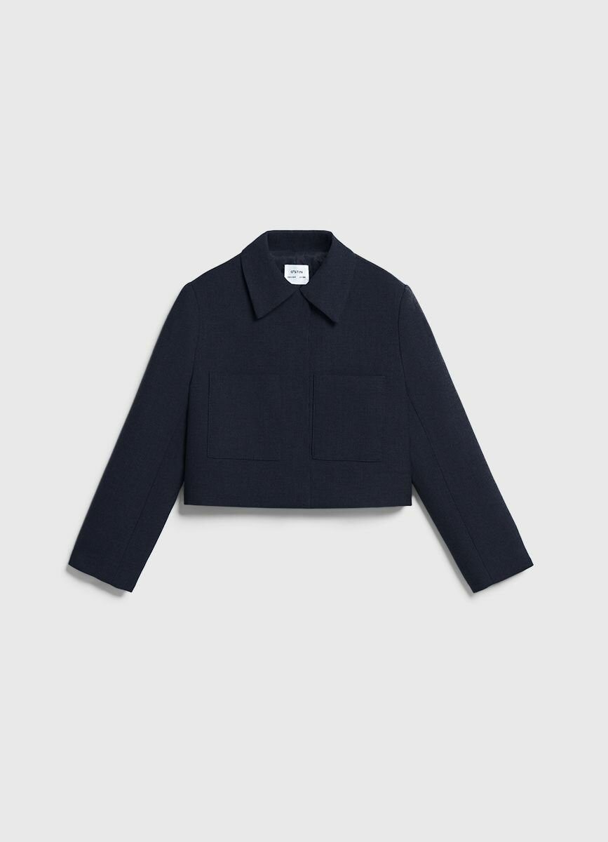 Школьный пиджак O'STIN размер 158 темно-синий