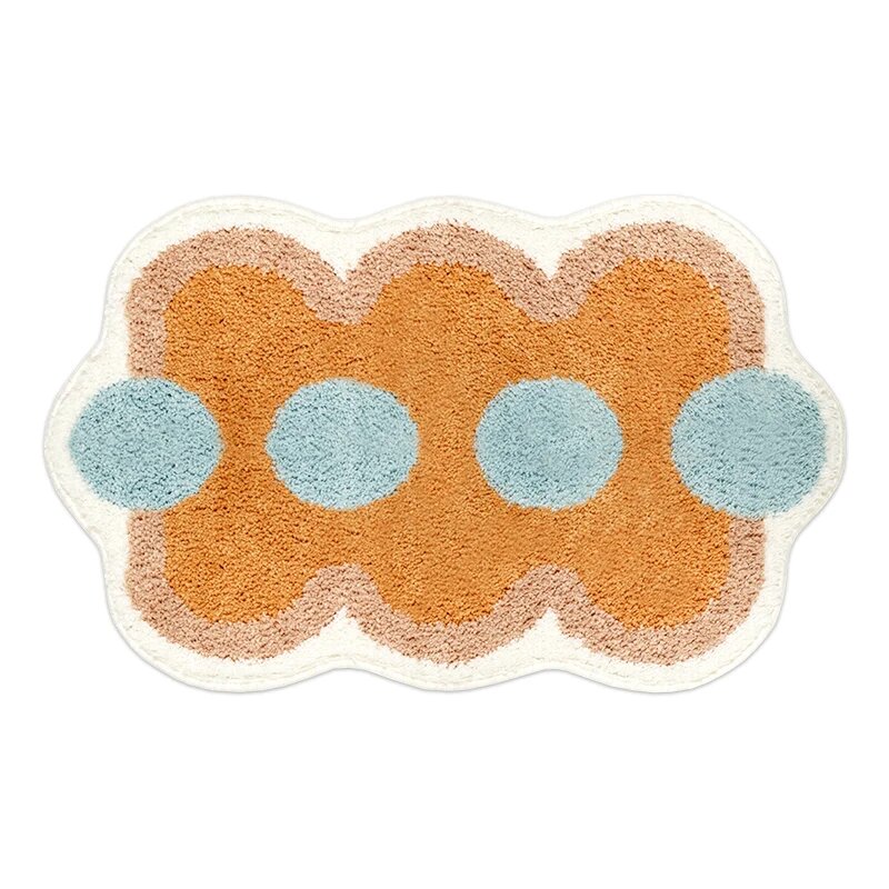 Геометрический коврики для двери из полиэстера C 50x80cm