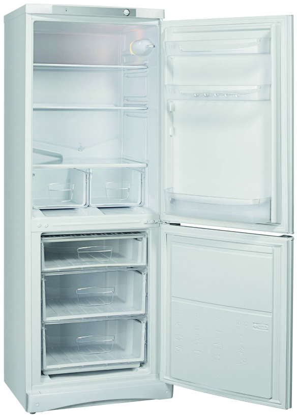 Двухкамерный холодильник Indesit ES 16 A, белый, объем 299 л