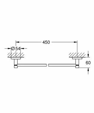 Полотенцедержатель Grohe Essentials 40688001 45 см хром