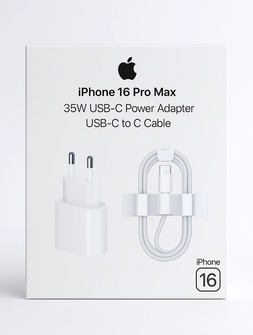 35W Быстрая зарядка для iPhone 16 Pro (Max), Type-C на Type-C — фото 1