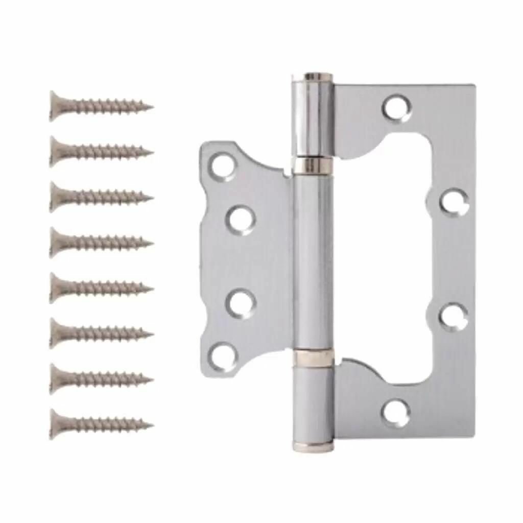 Дверная петля Code Deco накладная для деревянных 100х75х25 мм универсальная 2 подшипника цвет Хром