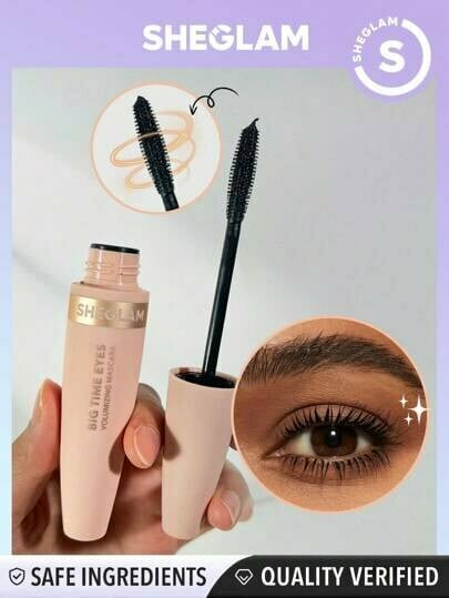 Тушь для ресниц Mascara, для супер объёма, двусторонняя щетка, водостойкая