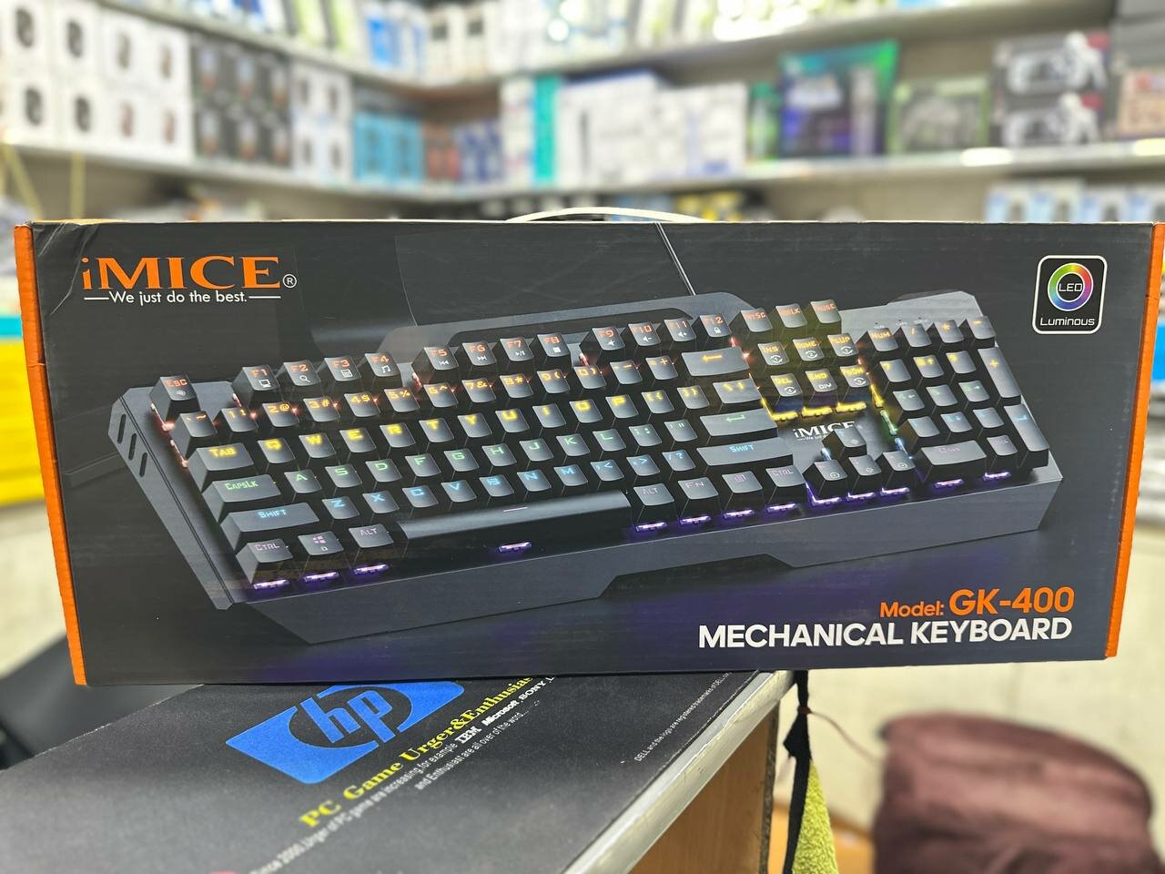 Игровая клавиатура Imice GK-600, механическая, подсветка RGB, пластик/металл