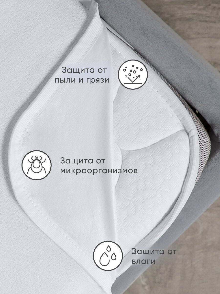 Чехол на матрас Askona (Аскона) Simple Terry 160х200х30 — фото 1