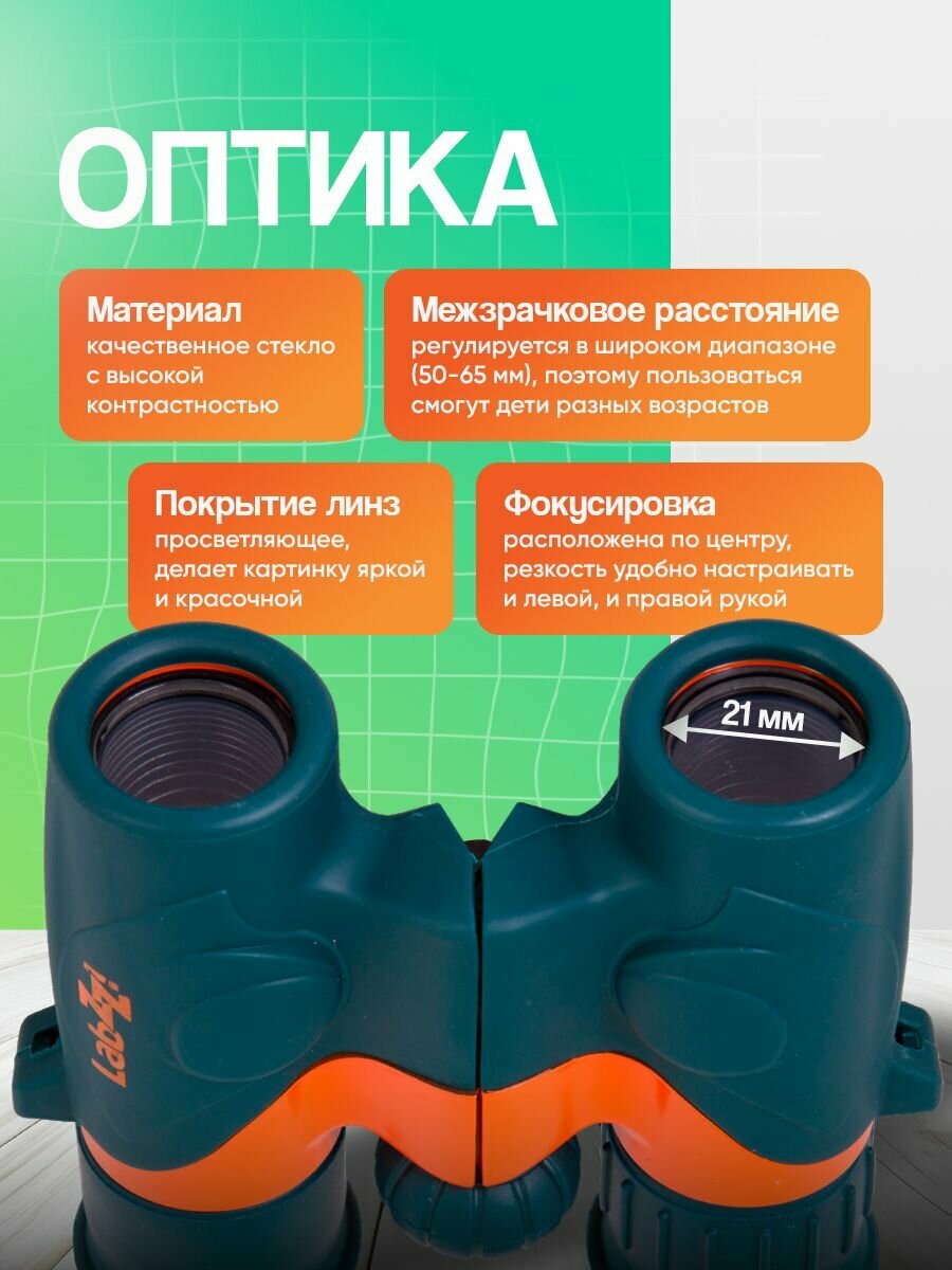 Бинокль Levenhuk LabZZ B2 для наблюдений за природой и городскими пейзажами — фото 1