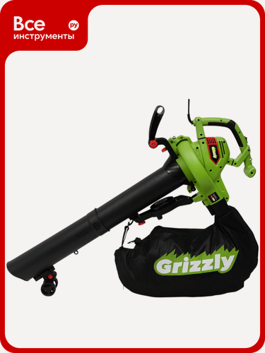 Изображение товара Электрическая воздуходувка-пылесос Grizzly 3,1 кВт, обдув, измельчение, всасывание SKY-08