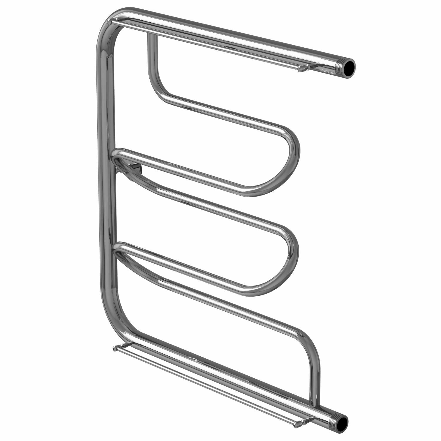 Полотенцесушитель водяной MIXLINE SIMPLE PM2 60х60 см подключение 1' дюйм с полкой