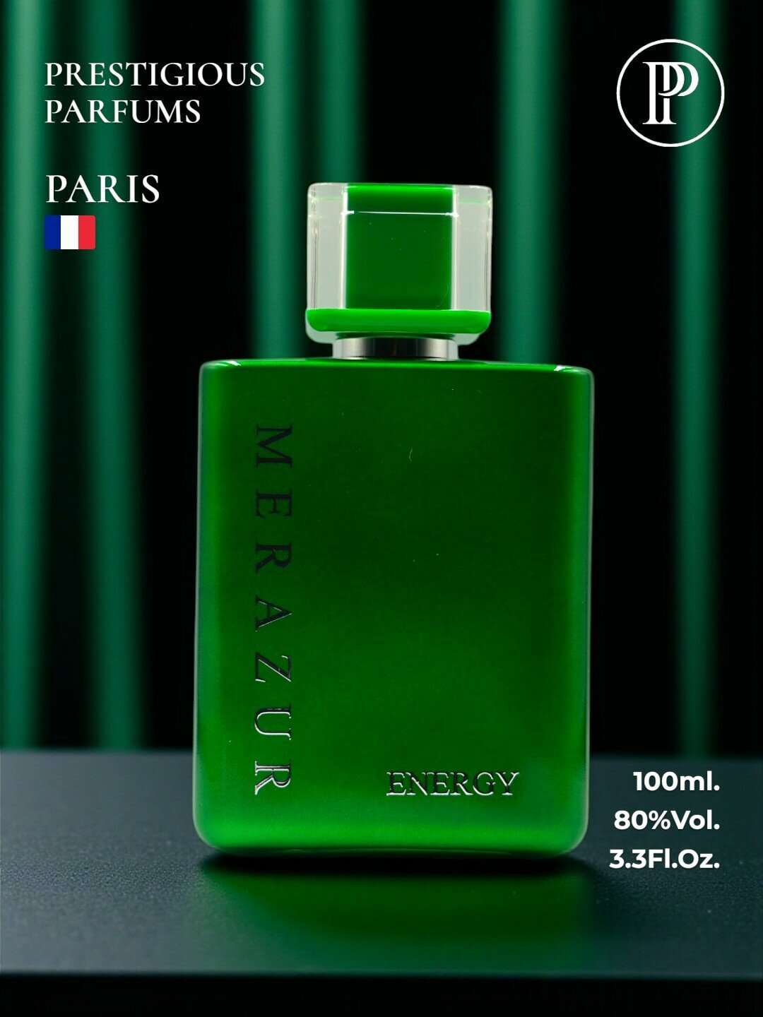 Парфюмерная вода Prestigious Parfums "Merazur ENERGY", мужская, 100 мл