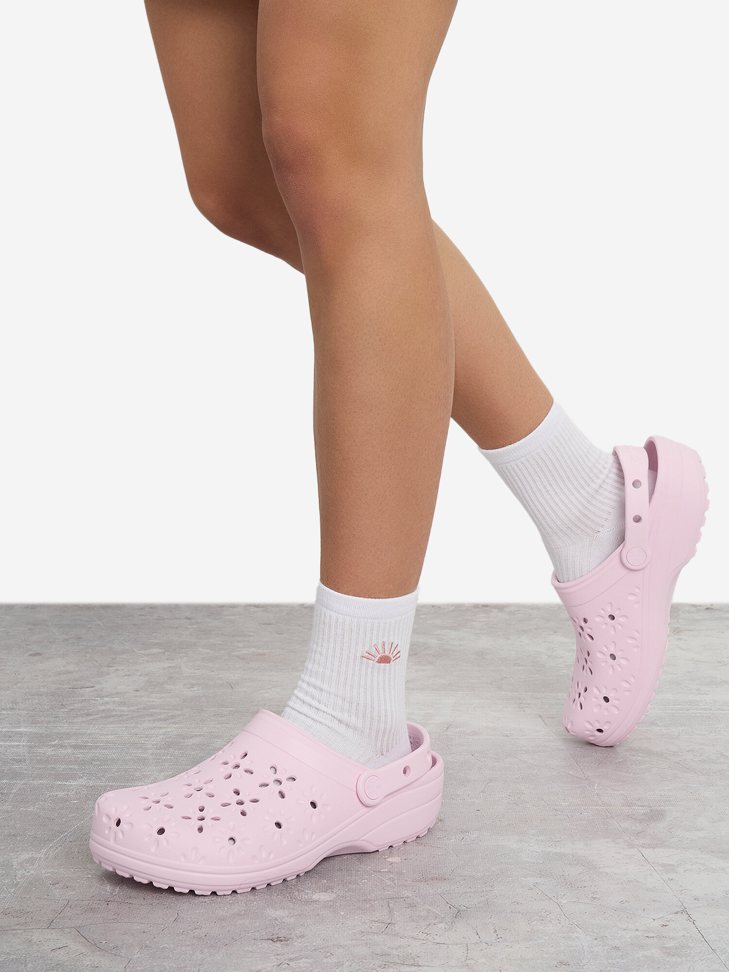 Сабо Crocs, размер M6W8, светло-розовый