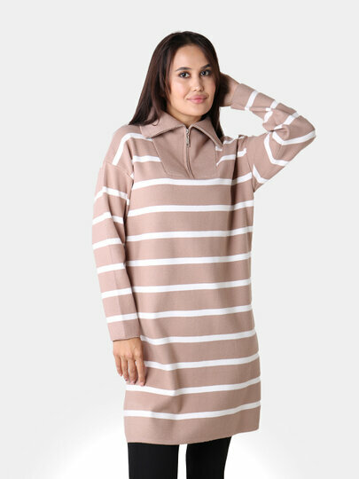 Туника , размер One Size, бежевый — фото 1