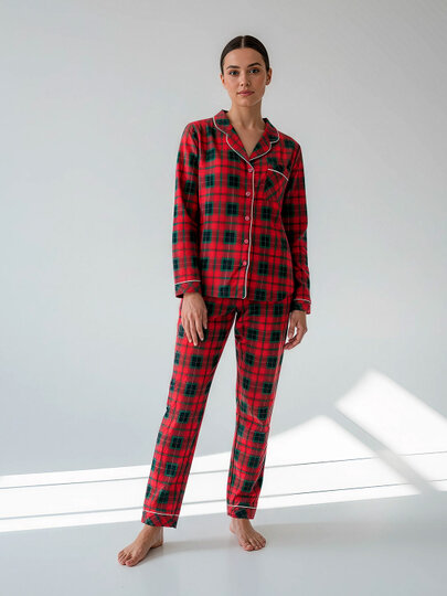 Пижама , размер 56, бордовый — фото 1