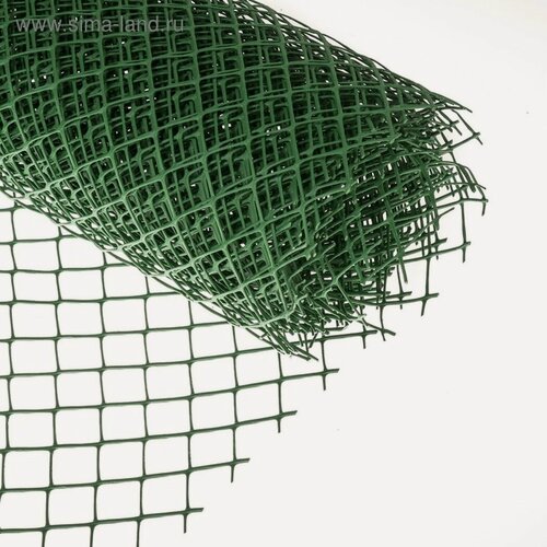 Изображение товара Сетка садовая Greengo, 1.5 × 10 м, ячейка ромб 40 × 40 мм, пластиковая, зелёная, в рулоне