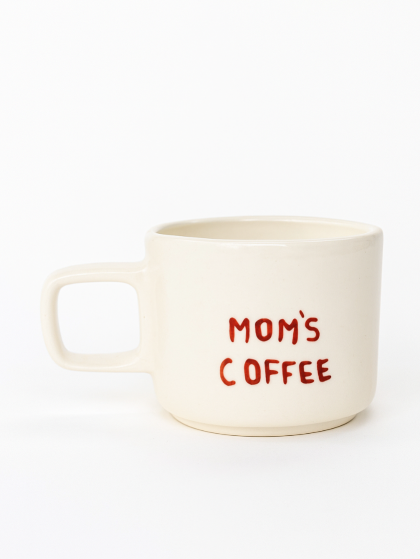 Кружка ручной работы, «Mam's coffee», керамика, 180 мл