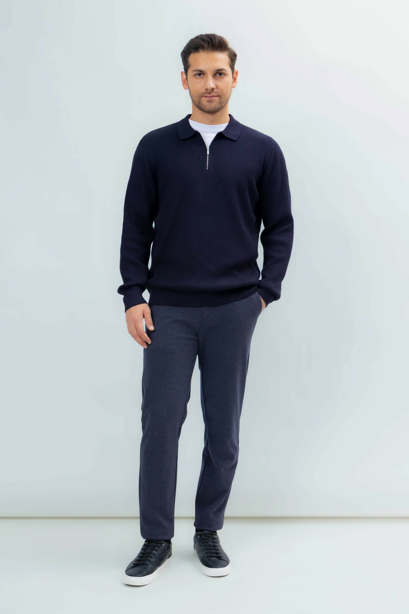 Брюки классические TERRA PRO, размер 32, navy — фото 1