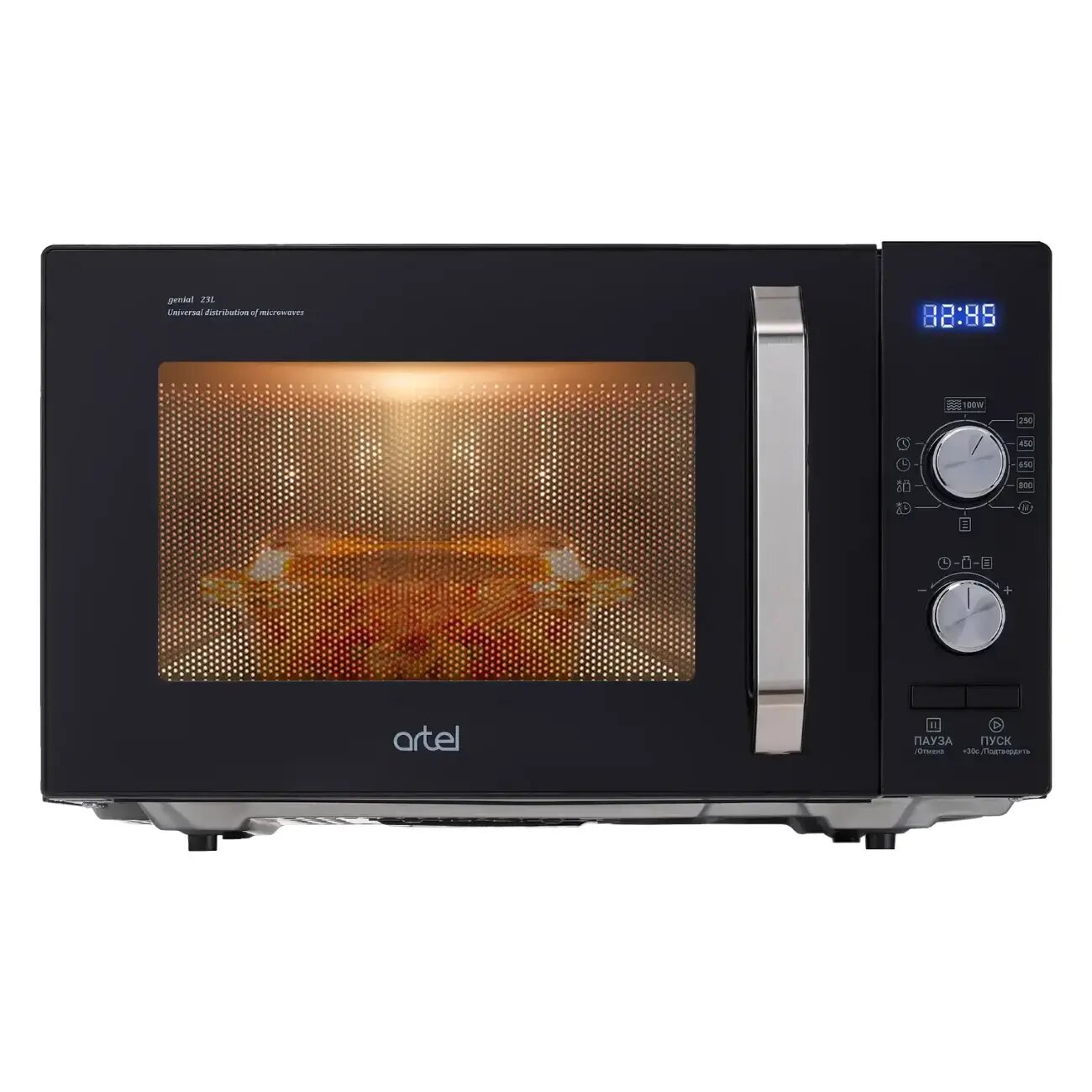 Микроволновая печь Artel MWD 0323 Black, Класс энергоэффективности: A++, Вес: 11.4 кг, Внутреннее покрытие камеры: Эмаль
