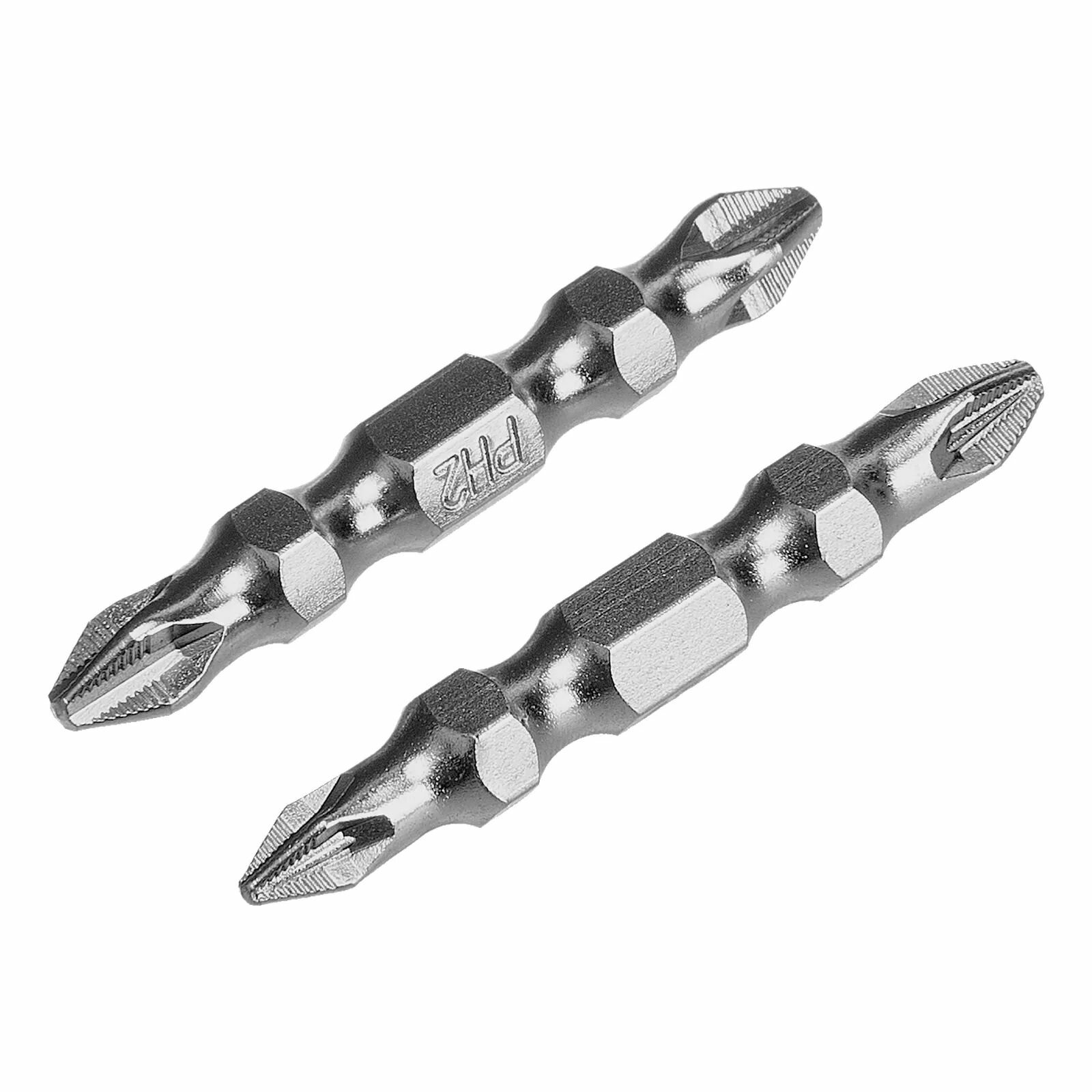 Набор бит двухсторонних PH2-PH2х45мм, PZ2-PZ1х45мм, сталь S2, 2 шт. Gross — фото 1