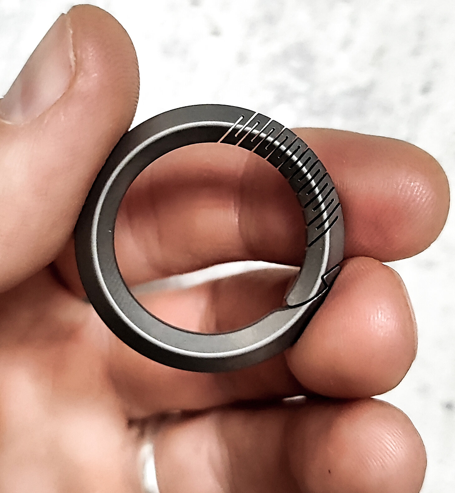 Бирка для ключей, серый — фото 1