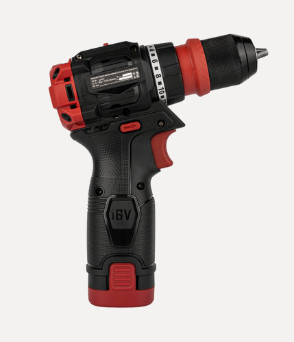 Изображение товара Дрель аккумуляторная м/ф со съемным патроном Elitech HD CD 16UL2 (E2201.078.02) с насадками