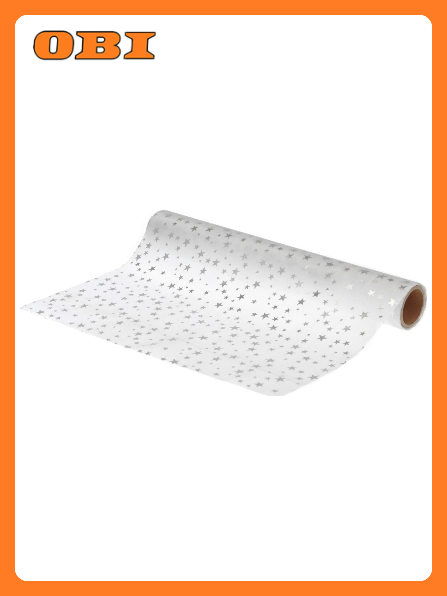 Ткань для декорирования серебряная 500x28 см