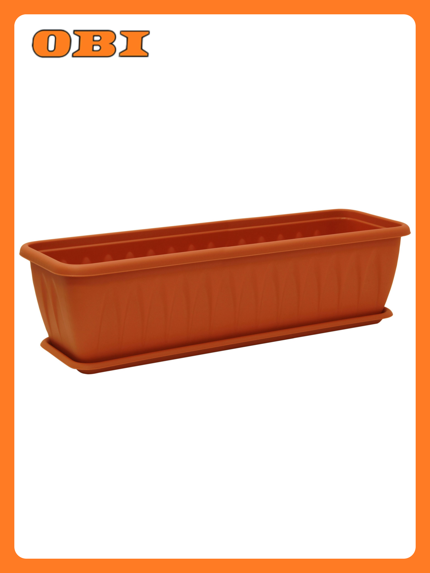 Ящик балконный IDEA Алиция 60 см полипропилен терракот