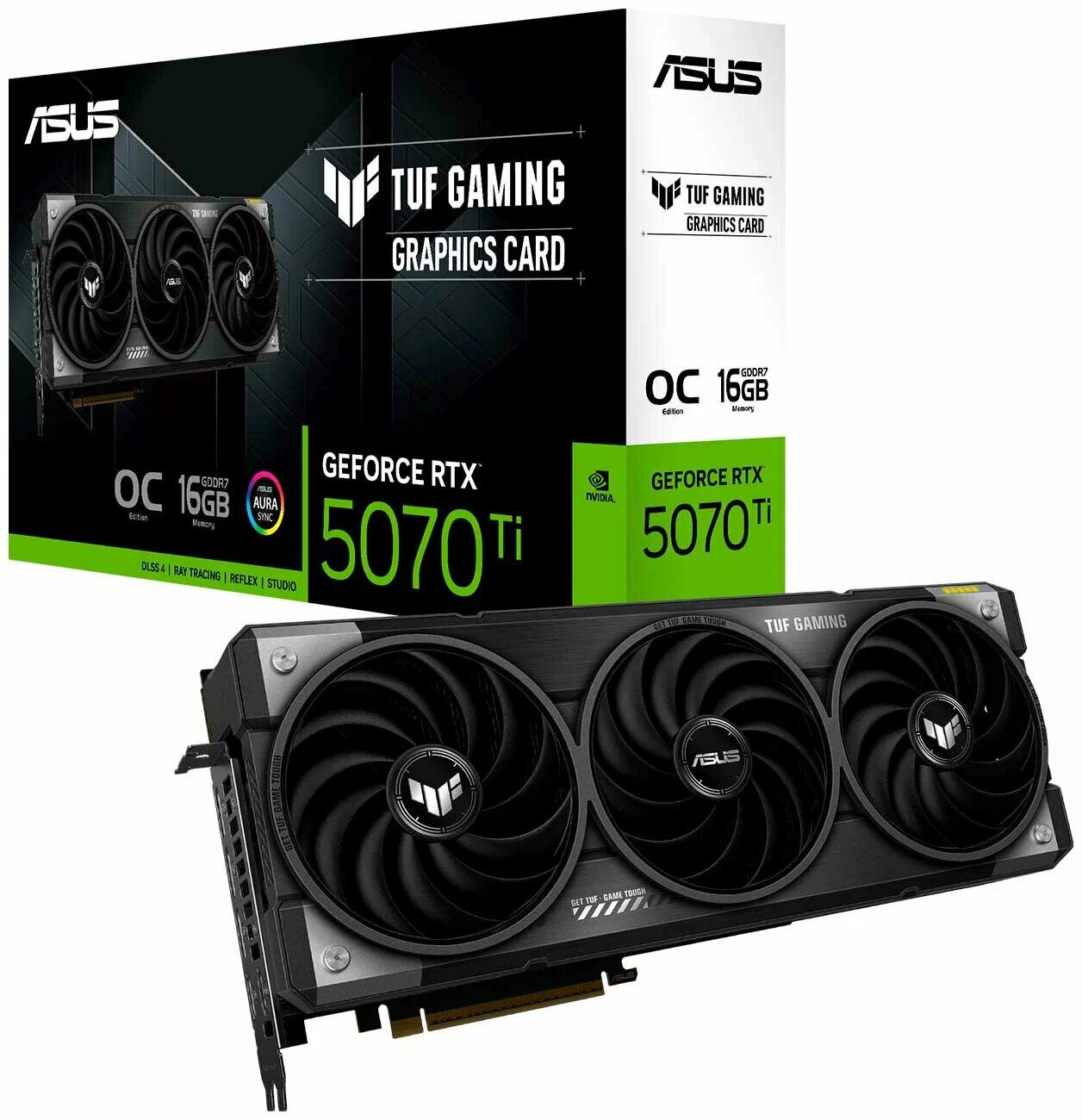 Видеокарта Asus GeForce RTX 5070 Ti TUF GAMING OC 16GB GDDR7