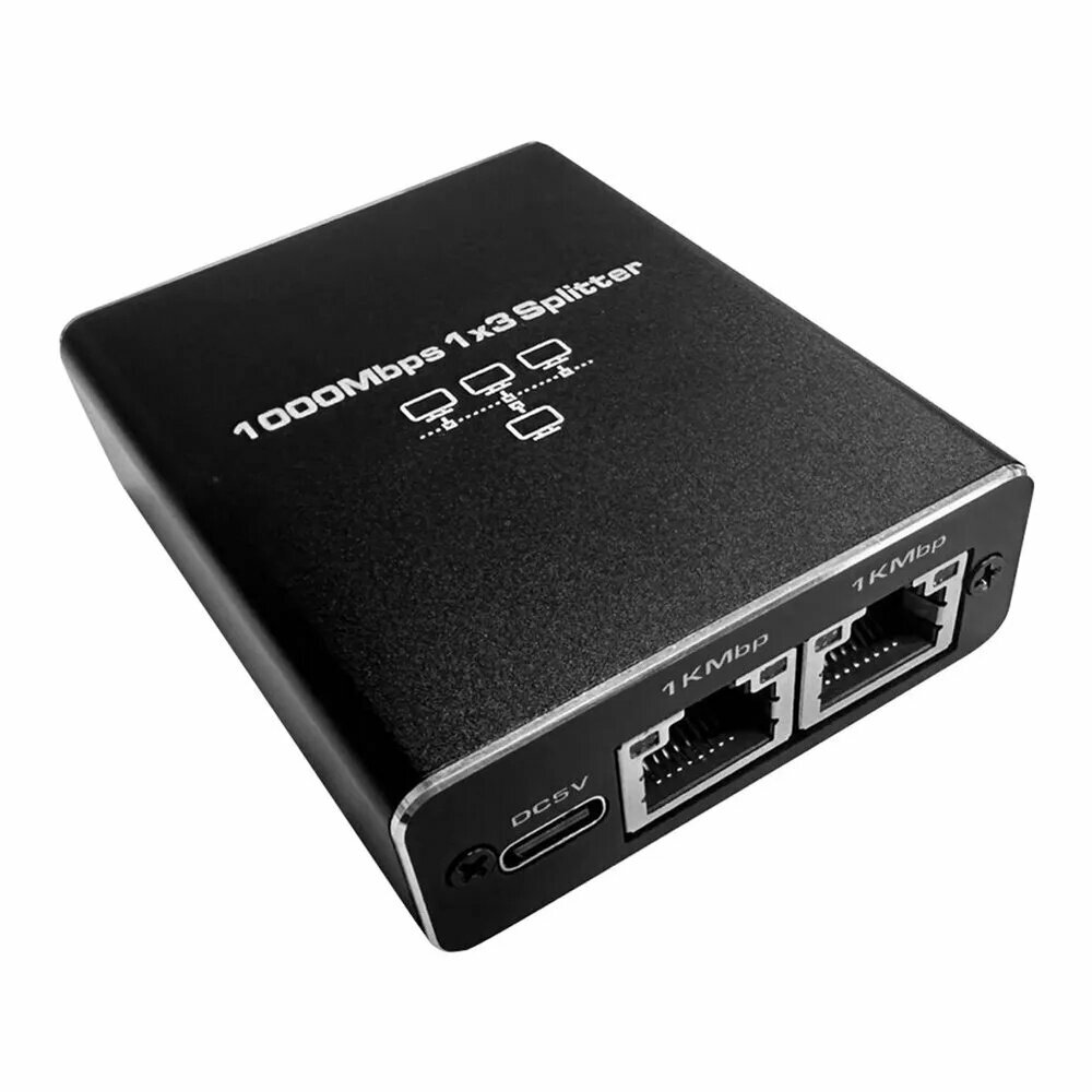 (E P B R) Высокоскоростной разветвитель Gigabit Ethernet RJ45 от 1 до 3 соединений, 1000 Мбит/с
