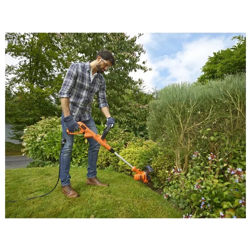 Триммер BLACK+DECKER BESTA525, переносной, мощность 450Вт, ширина скашивания 25см — фото 1