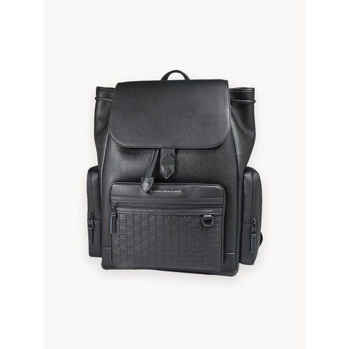 Рюкзак городской унисекс Tommy Hilfiger Modern Flap Backpack, Цвет: черный