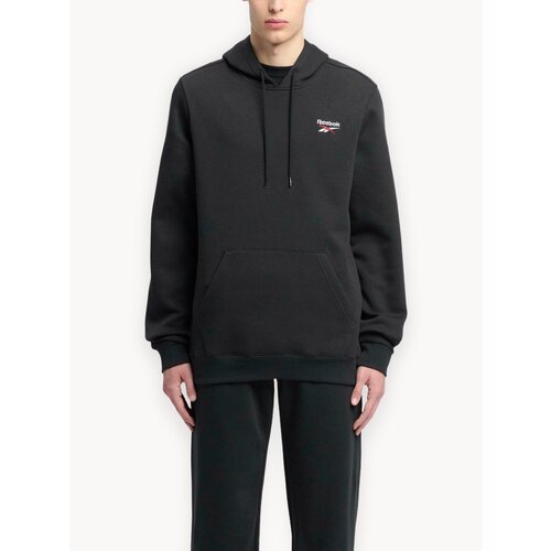 фото Худи спортивное reebok identity small logo, размер xs int, , черный/белый/красный