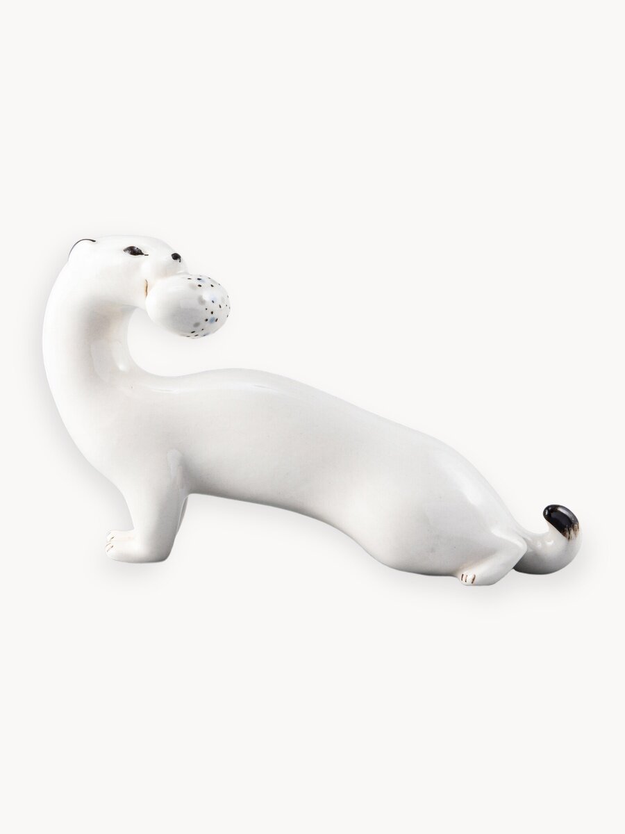 Статуэтка "Горностай" из фарфора, 11 см, Императорский фарфоровый завод