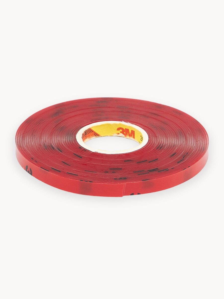 Двухсторонний скотч 3M, 6мм х 5м, прозрачный, акриловый, двусторонний, прозрачный