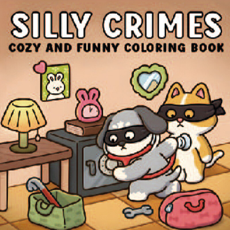SpookyCutie Monster Series Книга для раскрашивания Глупый преступник - Увлекательное обучающее занятие