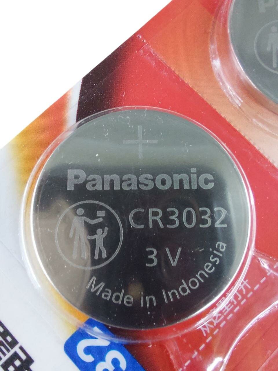 Дисковая батарейка Panasonic CR3032 Lithium Battery 3v CN BL1 , 1шт.