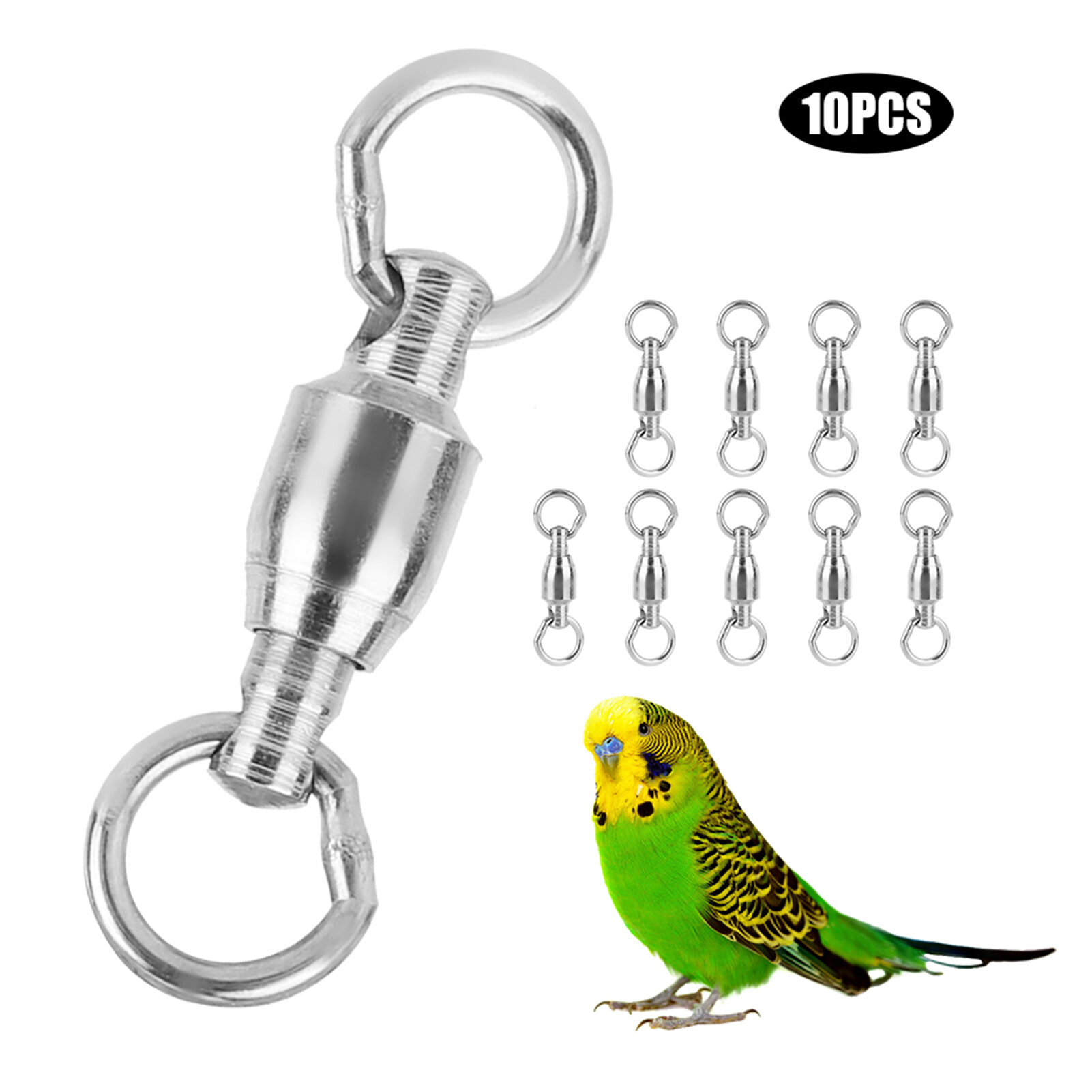 10 шт нержавеющая сталь универсальное игровое кольцо для домашних птиц аксессуары для клеток для попугаев