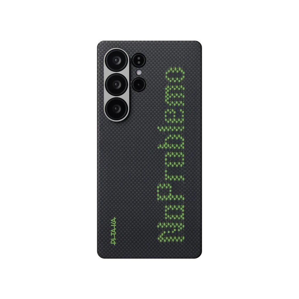 Чехол PITAKA Aries Tactile Woven Case для Samsung S25 Ultra, принт без проблем (NoProblemo)