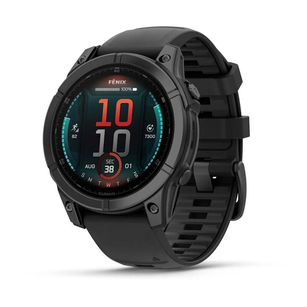Умные часы Garmin Fenix E, 47mm, Amoled (010-03025-01), Slate Gray/Black