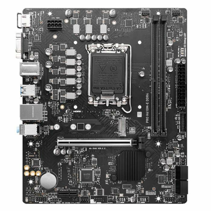 Материнская плата для персонального компьютера MSI PRO H610M-E DDR4