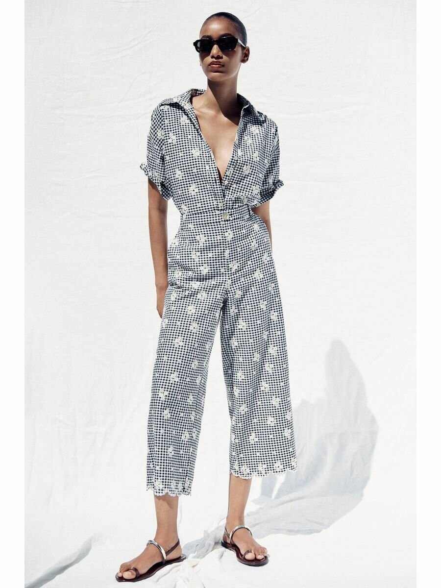 Рубашка Zara Базовая коллекция, размер XS, синий