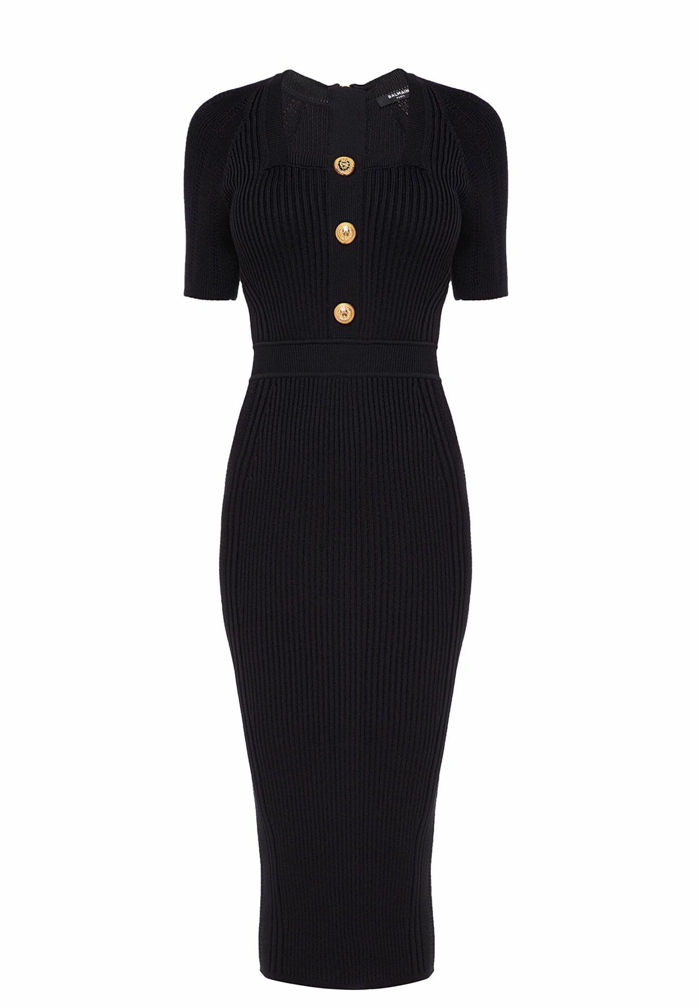 Платье BALMAIN, размер 44, черный
