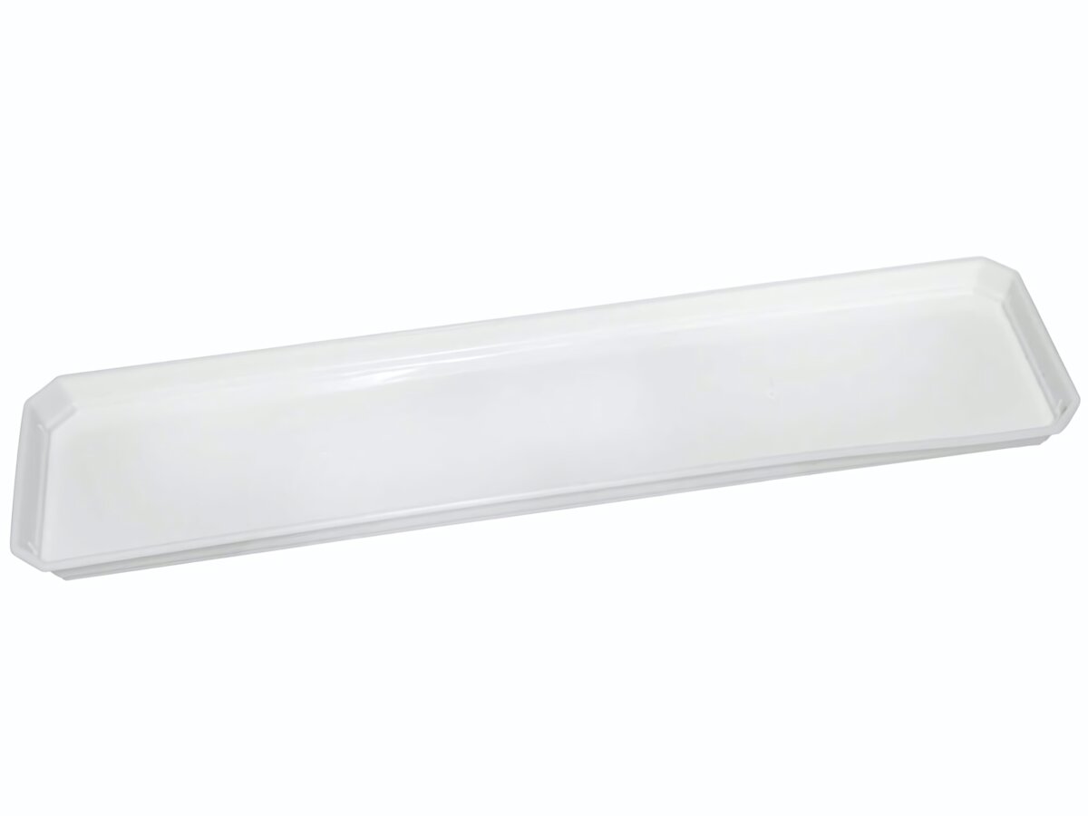 Поддон для балконного ящика «Basil» 60 см пластик белый защита от протечек