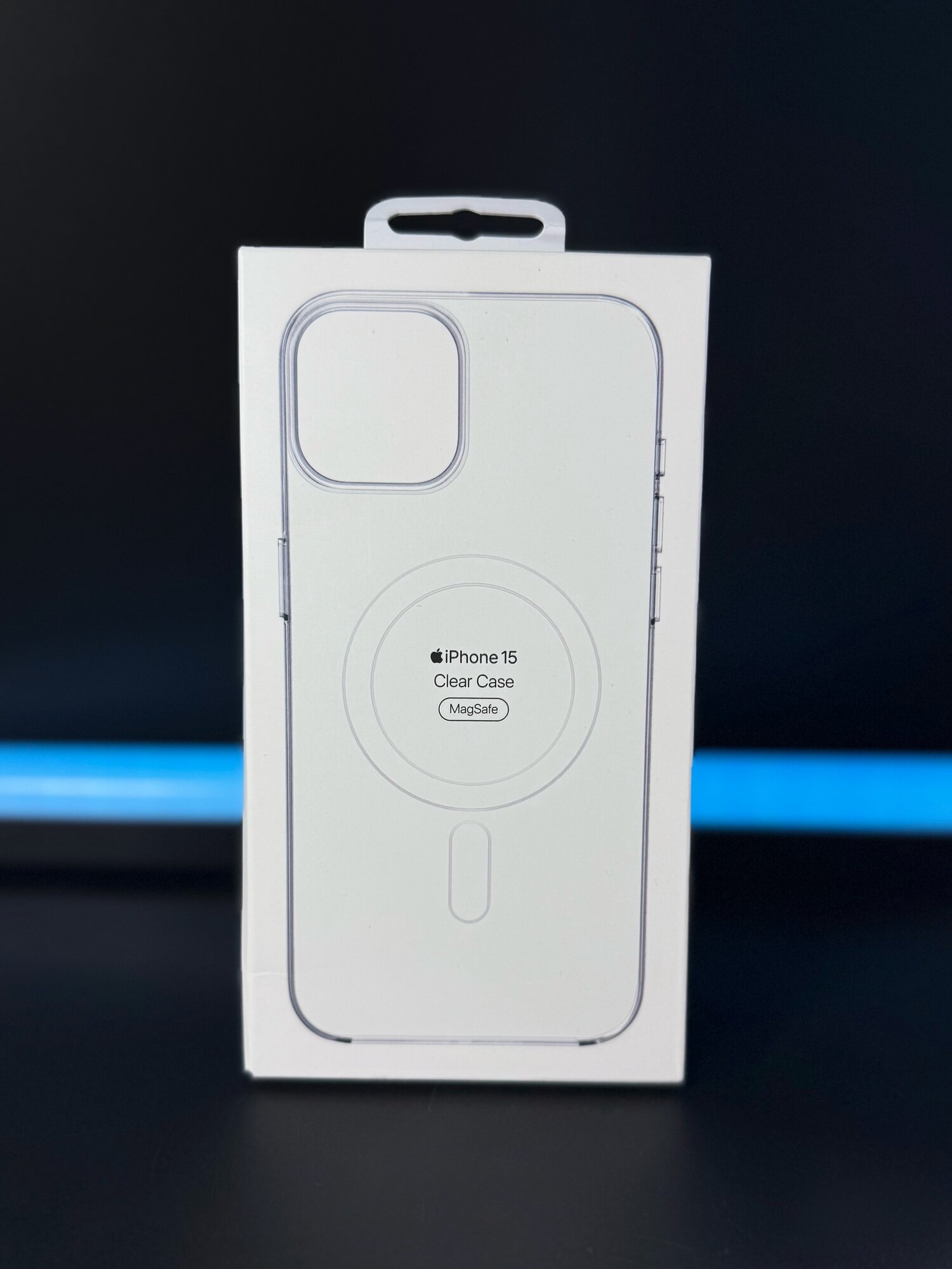 Чехол Clear Case Magsafe для iPhone 15 прозрачный с анимацией NFC