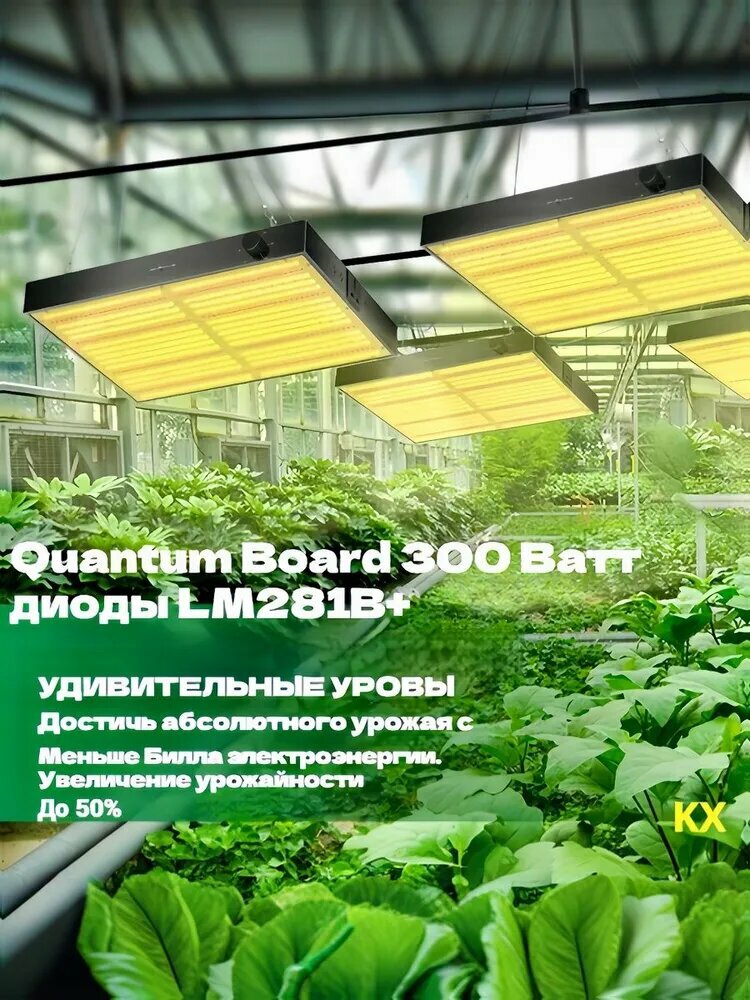 Quantum Board 300 Ватт диоды LM281B+ / фитосветильник в гроубокс / фитолампа для растений