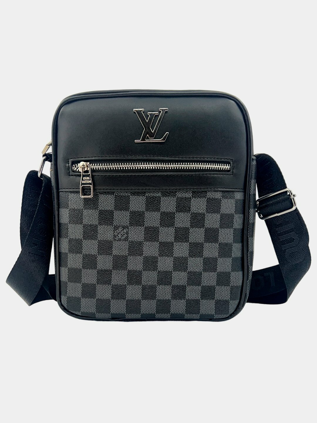 Сумка  Louis Vuitton Graphite LV Crossbody, фактура гладкая, graphite black