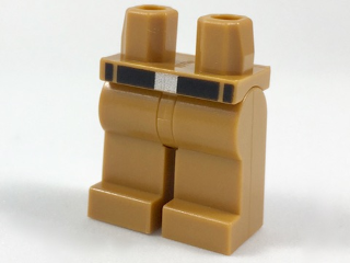 Hips and Legs with Black Belt with Plain Silver Buckle Pattern, 970c00pb0731 Medium Nougat U