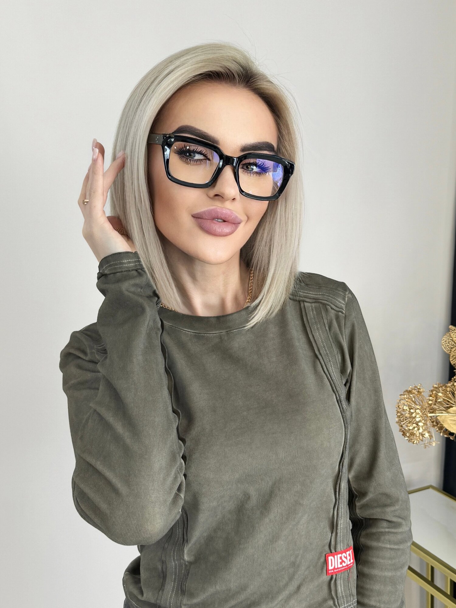 Очки для компьютера UltraGlass, антибликовые, квадратные, без диоптрий — фото 1
