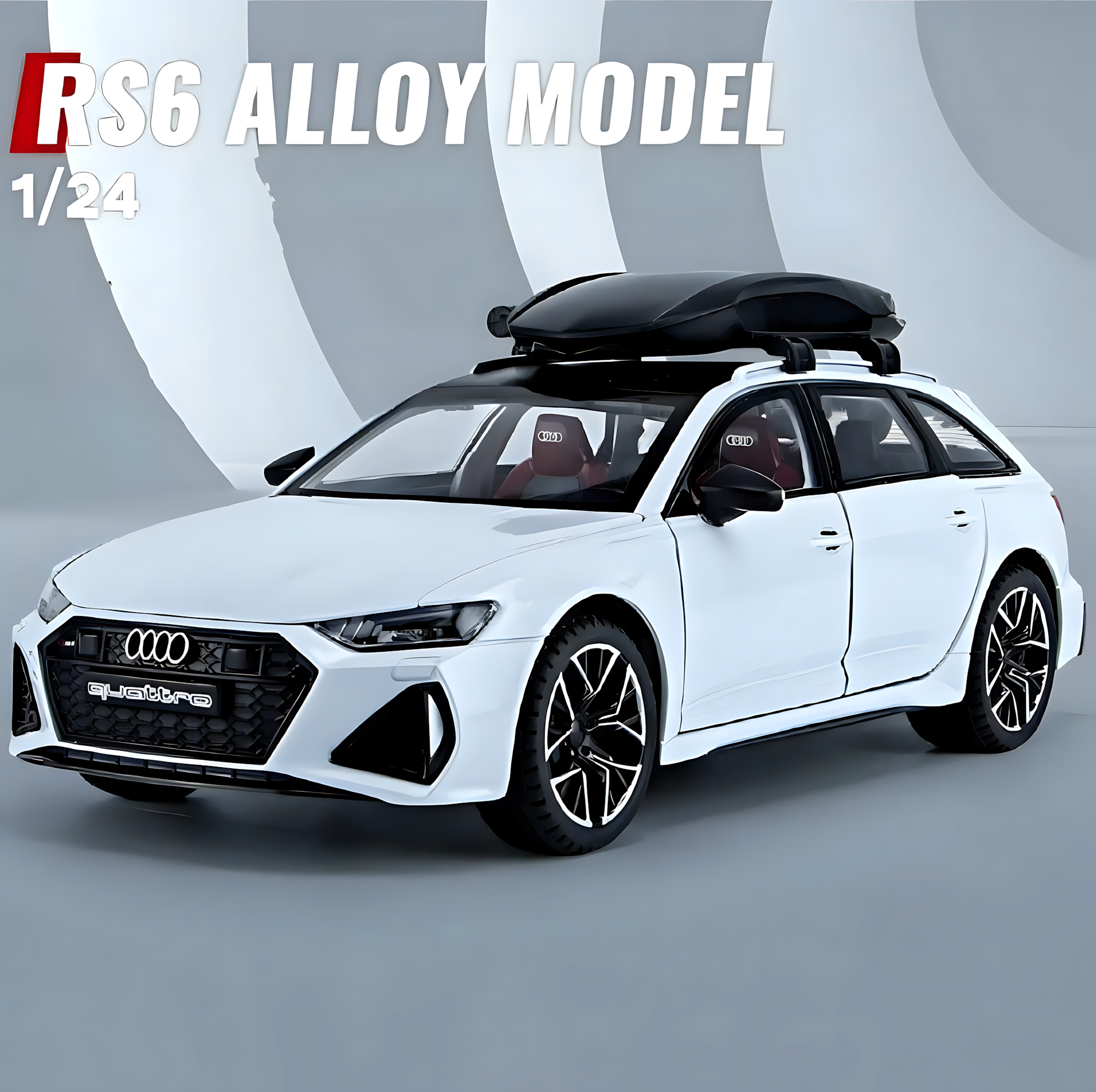 Машинка металлическая Audi RS6 Avant, коллекция 21 см, 1:24, бренд