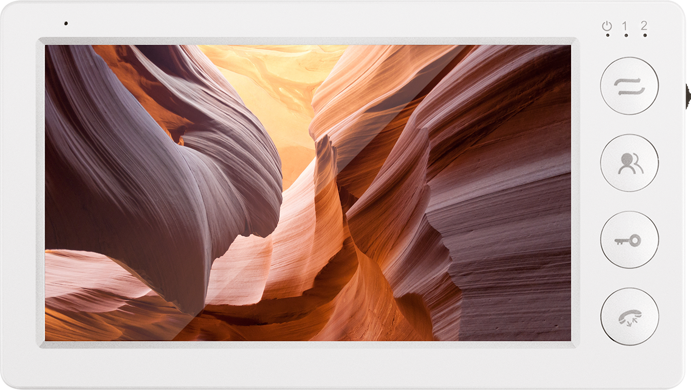 Монитор видеодомофона KAON KN-E2701M-W 7-дюймовый формат CVBS белый